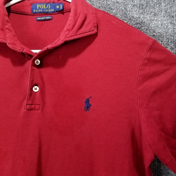 Polo RALPH LAUREN shirt short sleeve collared Men's size M - Picture 2 of 9